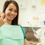 Porcelain veneers had transformed this woman's smile.
